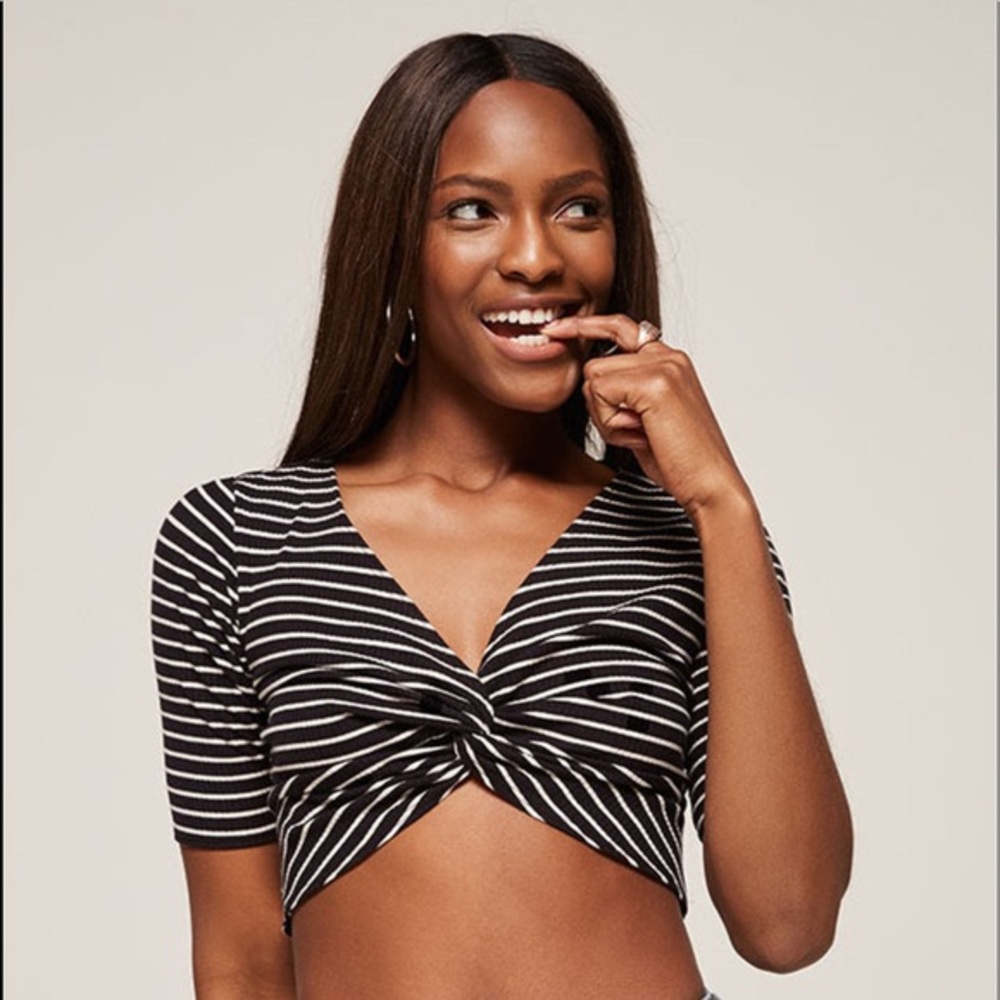 Reformation Kelsi twist crop top